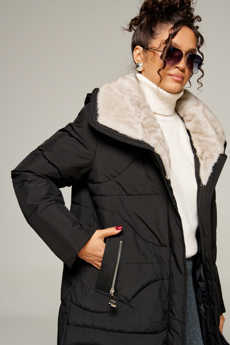 Женское пальто Beautiful&Free 8012 черный