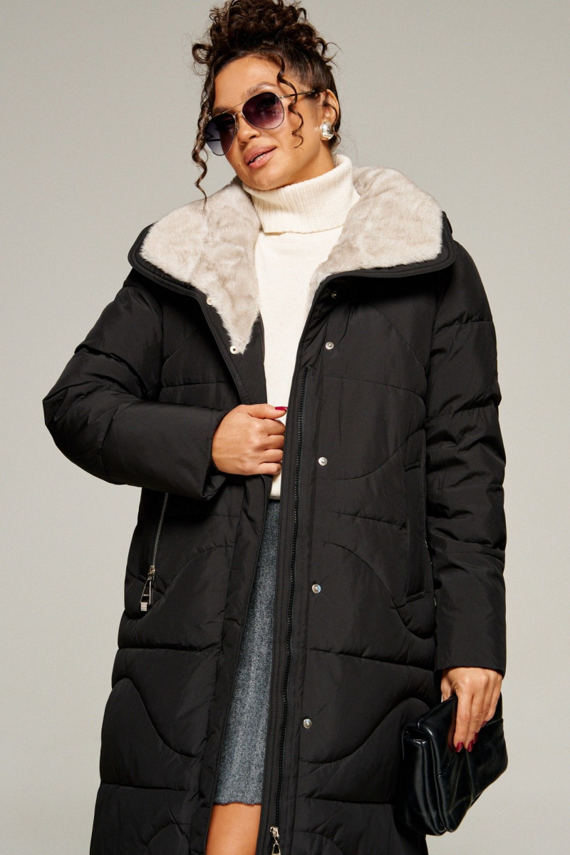 Женское пальто Beautiful&Free 8012 черный