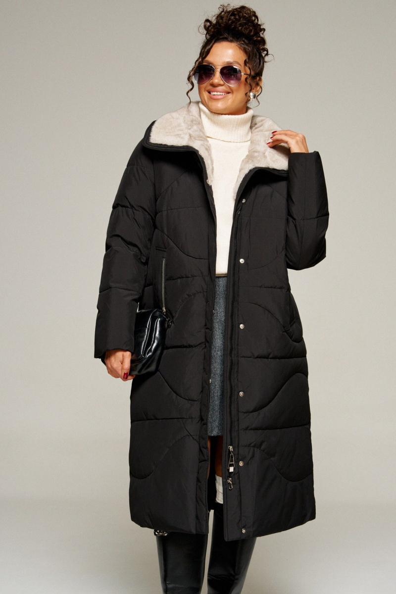 Женское пальто Beautiful&Free 8012 черный