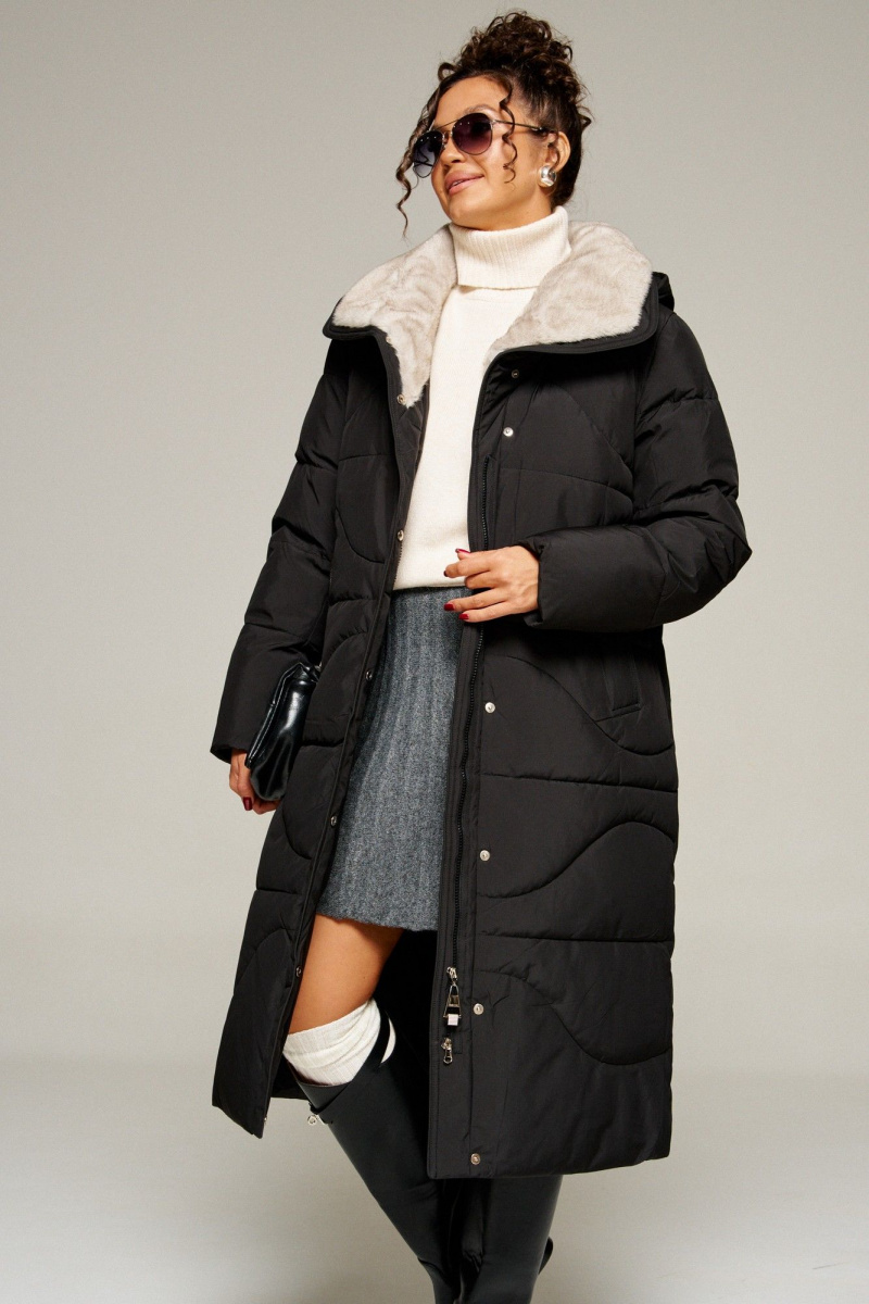 Женское пальто Beautiful&Free 8012 черный