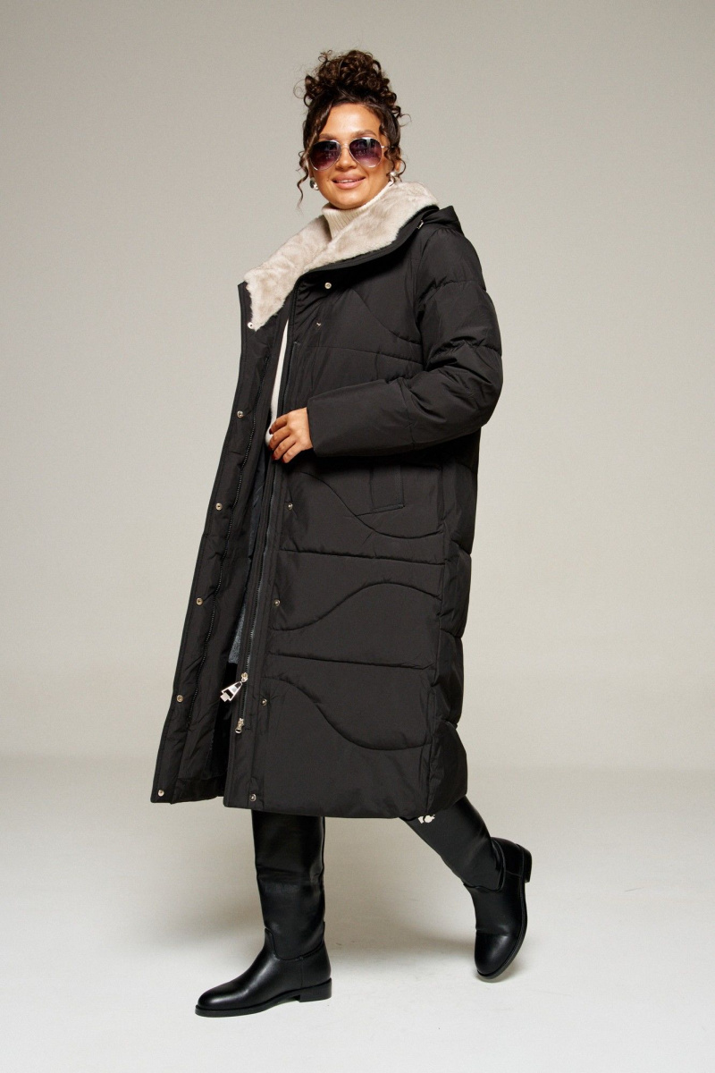 Женское пальто Beautiful&Free 8012 черный