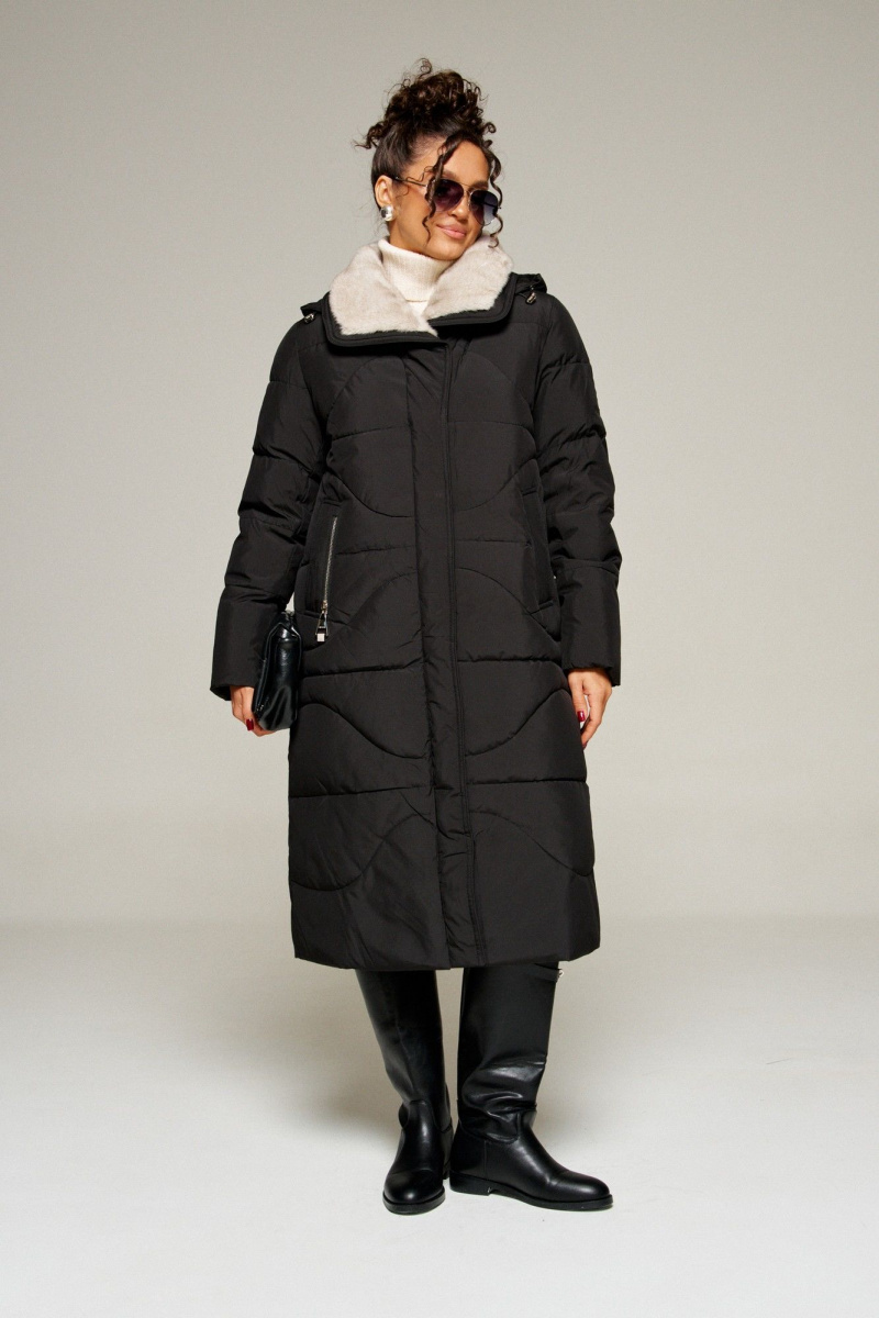 Женское пальто Beautiful&Free 8012 черный