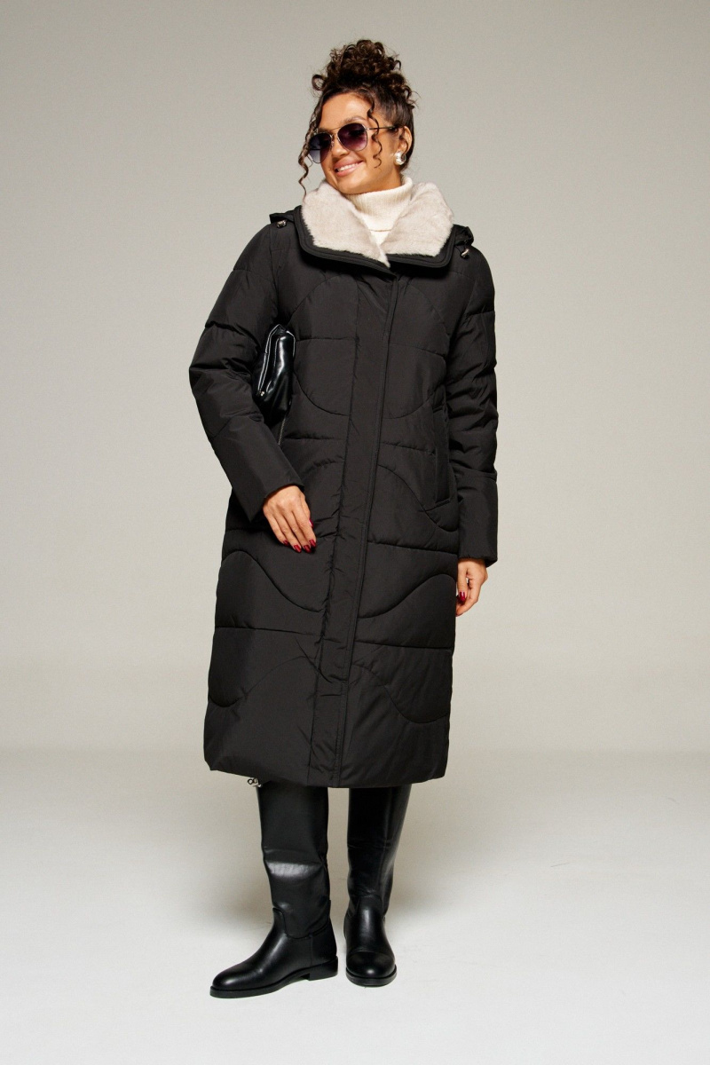 Женское пальто Beautiful&Free 8012 черный