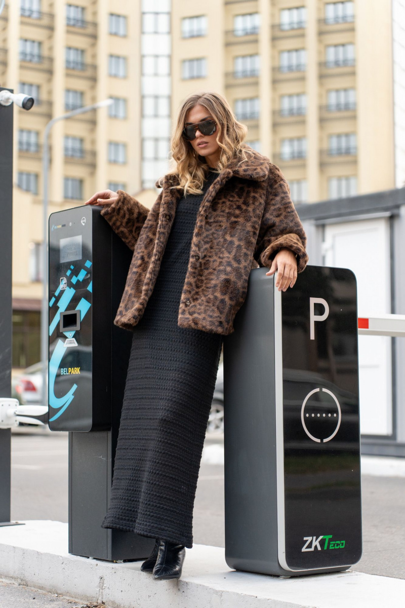 Женское пальто SILVERSPICE S-2533 леопард