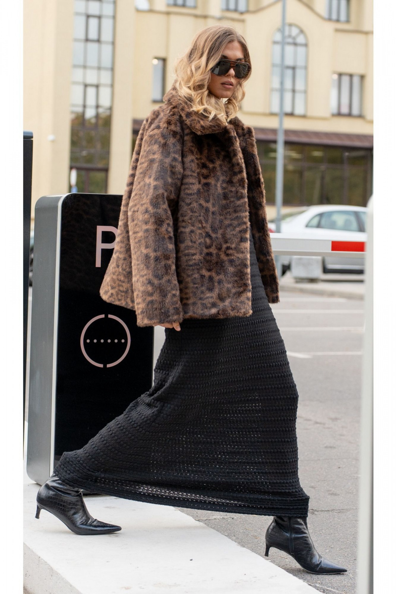 Женское пальто SILVERSPICE S-2533 леопард