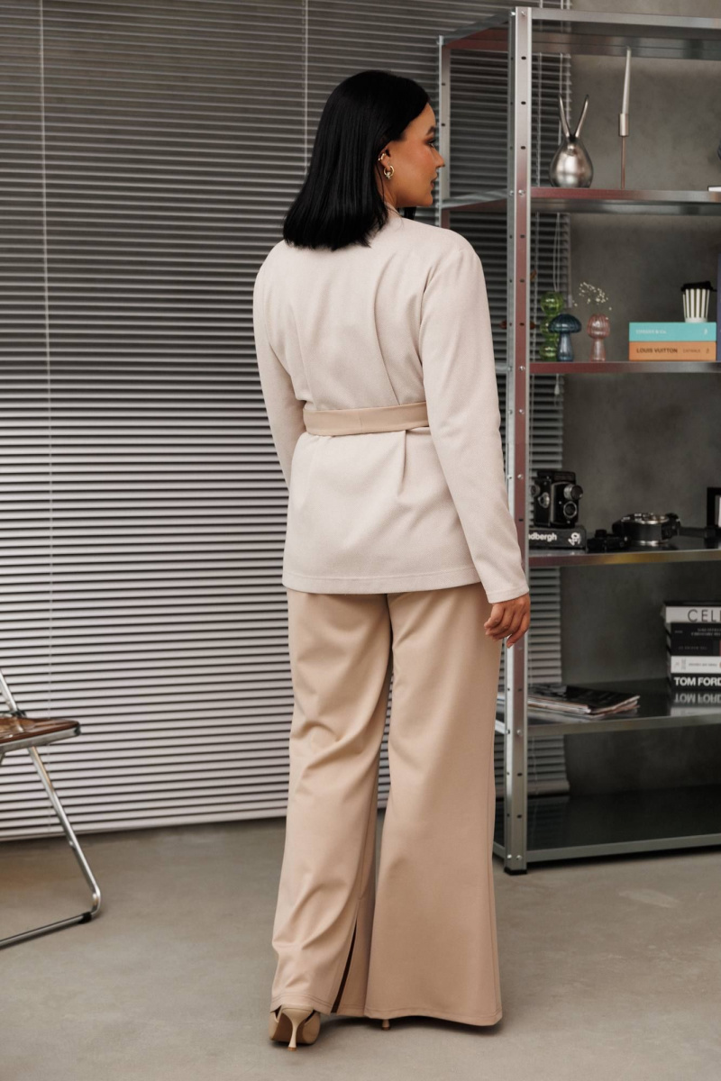 Брючный костюм Anastasia 1290 капучино