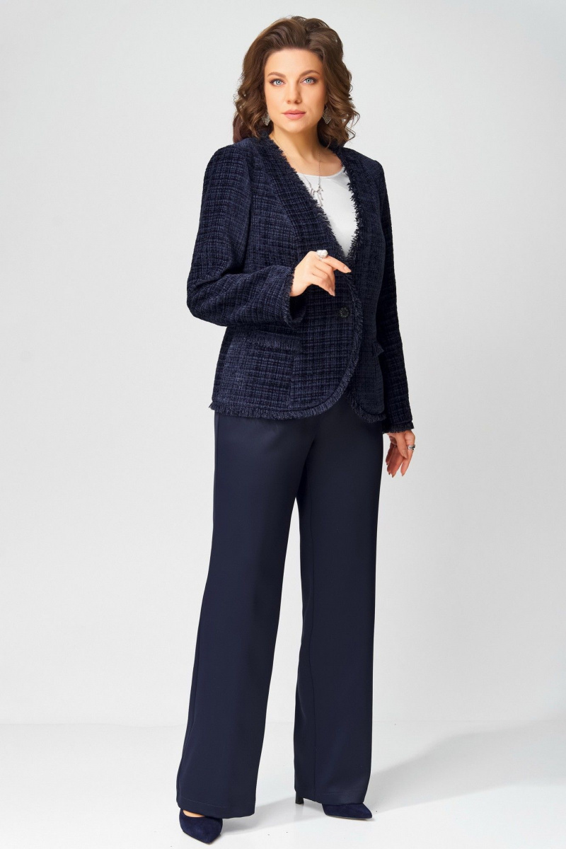 Брючный костюм Fita 4054 темно-синий