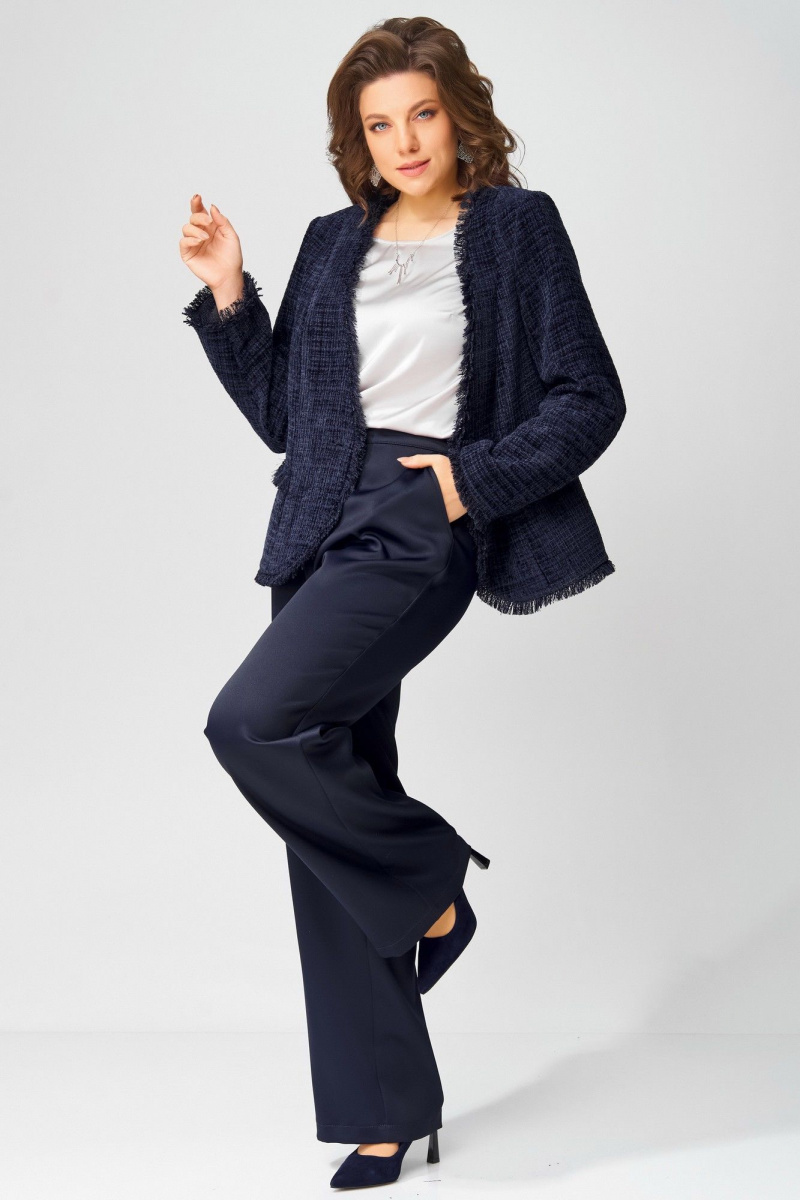 Брючный костюм Fita 4054 темно-синий