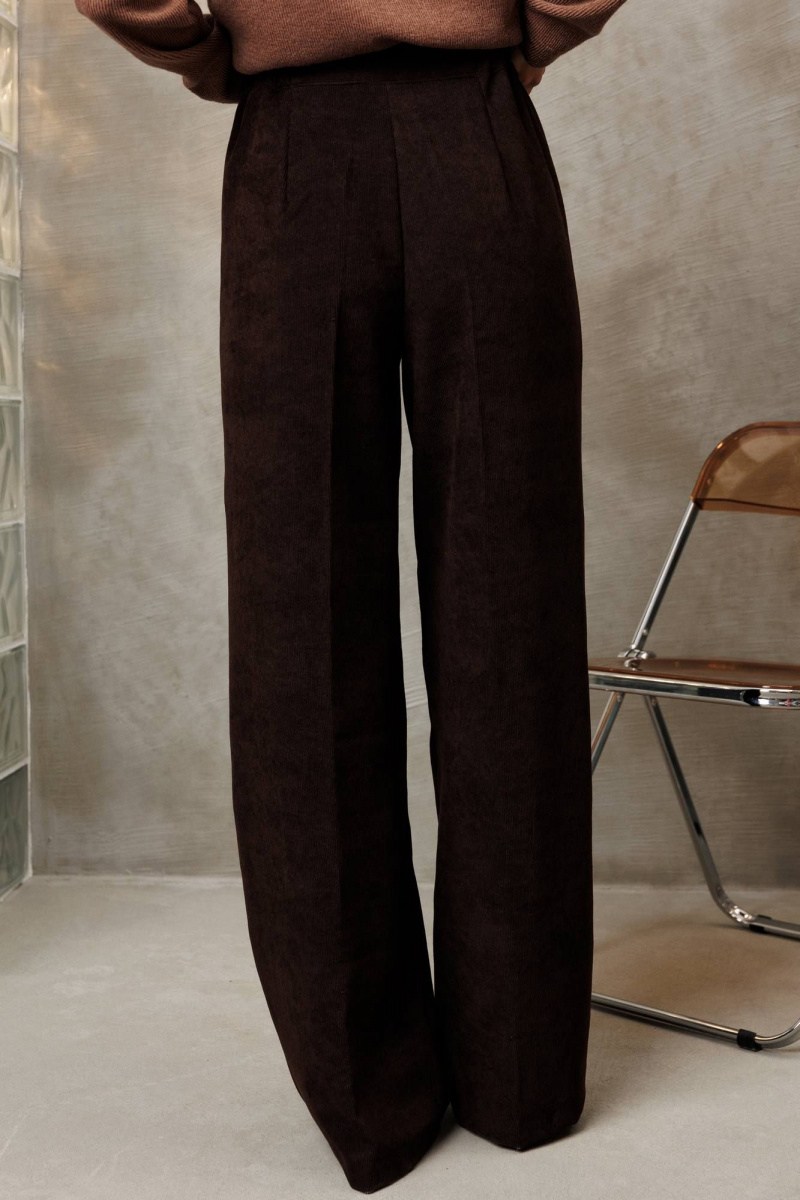 Брючный комплект Gizart 5421 синий,  шиколадный