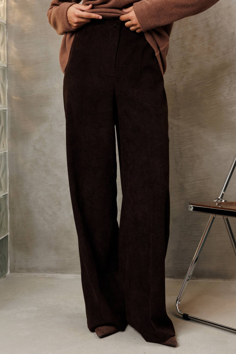 Брючный комплект Gizart 5421 синий,  шиколадный