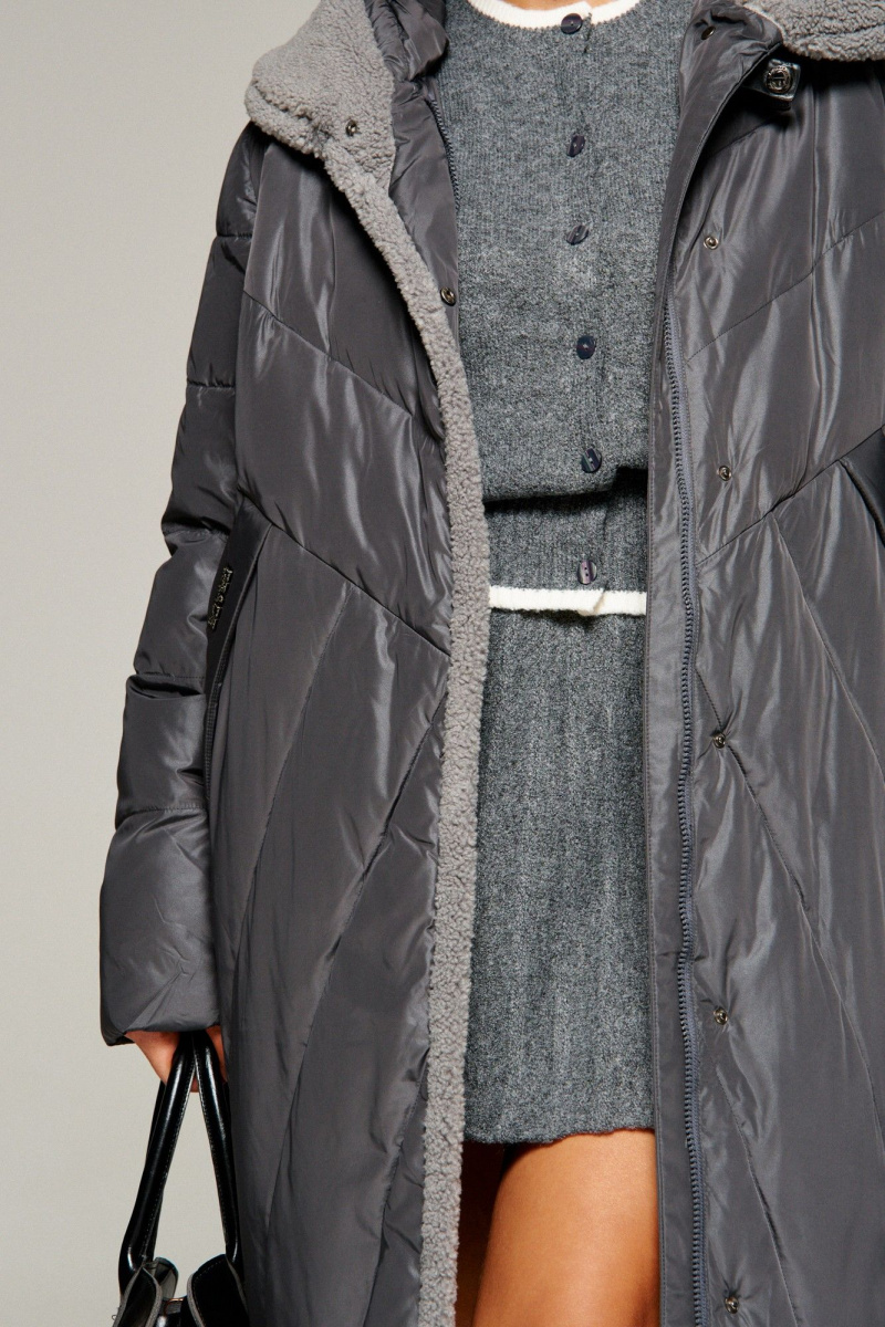 Женское пальто Beautiful&Free 8017 графит