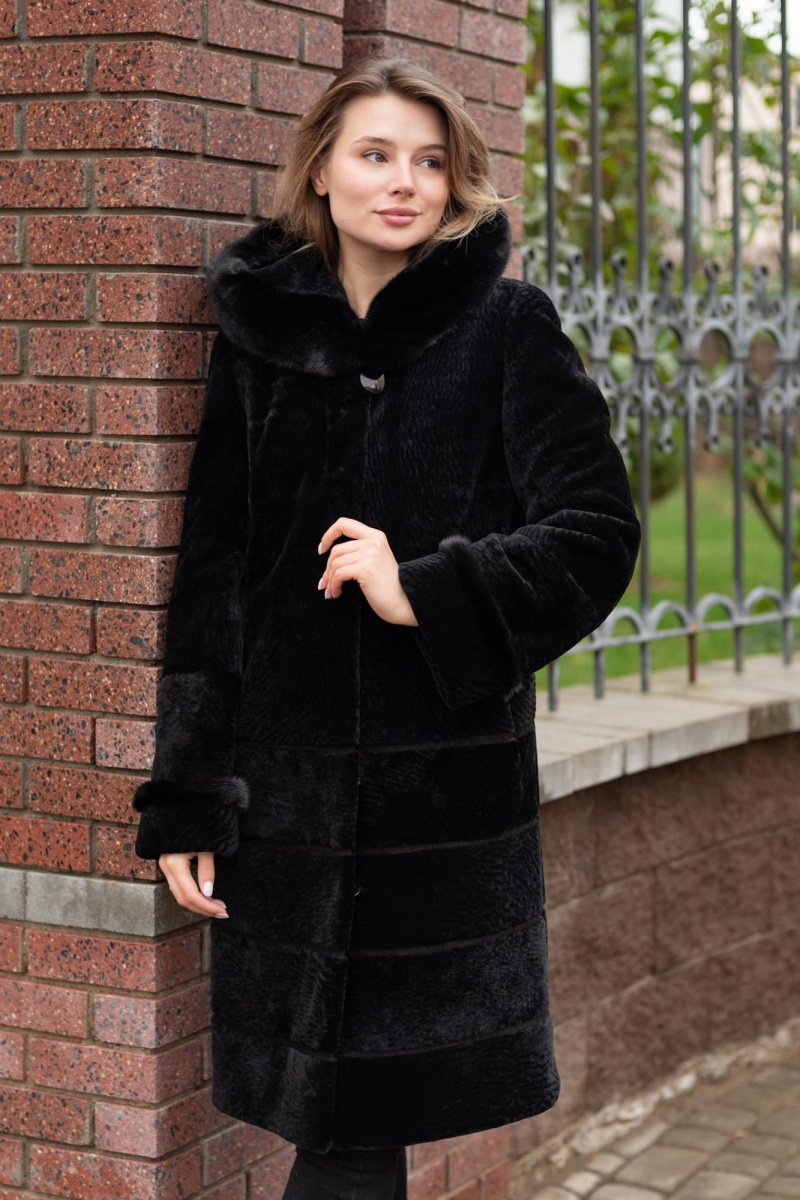 Шубы и дублёнки Мехофф Линия19.12-52 черный