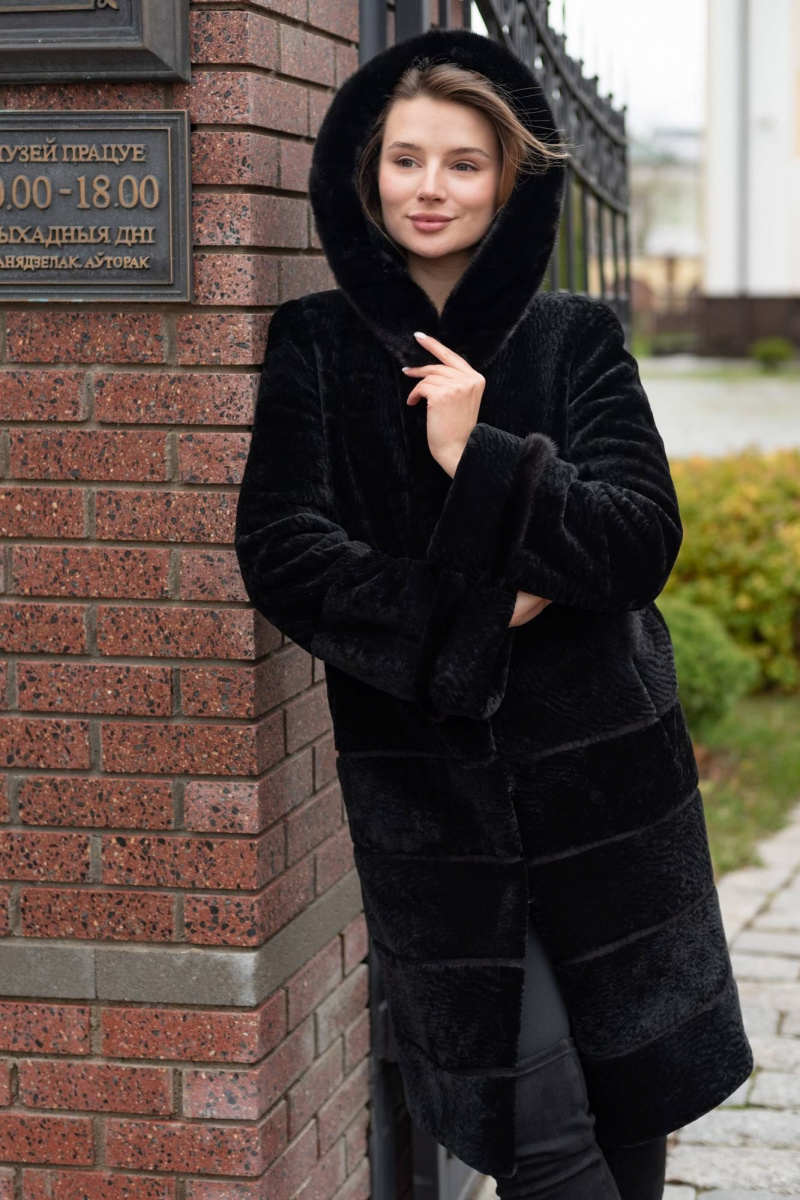 Шубы и дублёнки Мехофф Линия19.12-52 черный