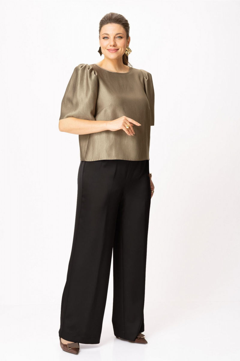 Брючный комплект Bonna Image 1013/1 бежевый-черный