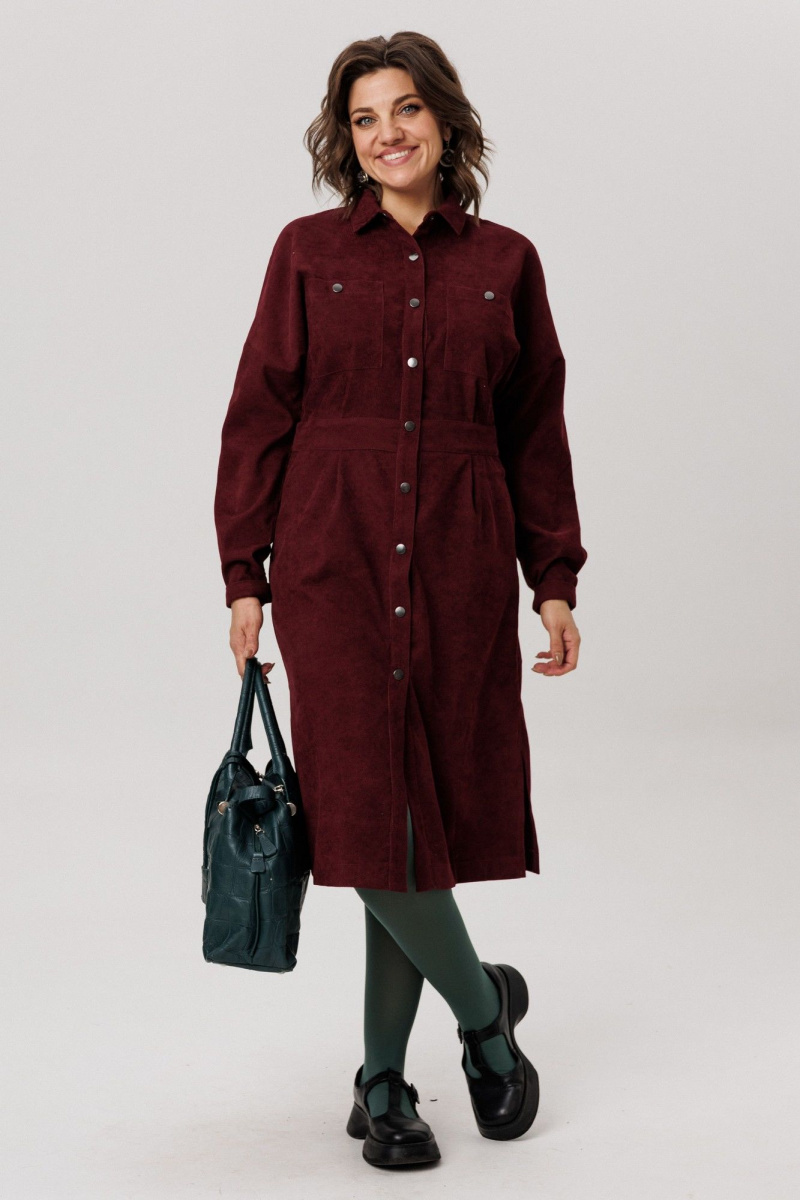 Платья Anelli 1727 винный_аморант