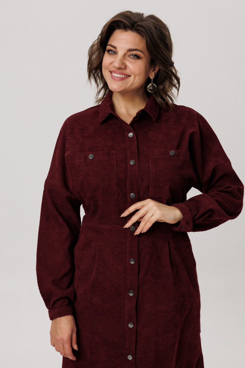 Платья Anelli 1727 винный_аморант