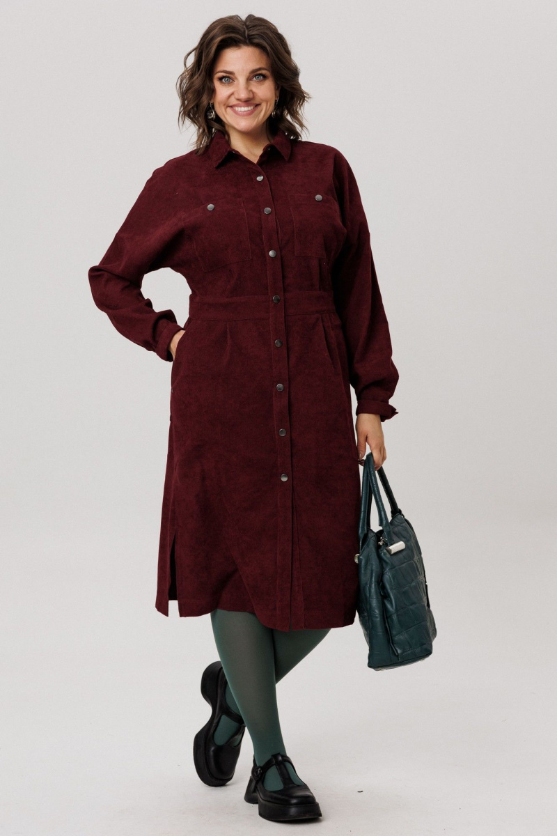 Платья Anelli 1727 винный_аморант