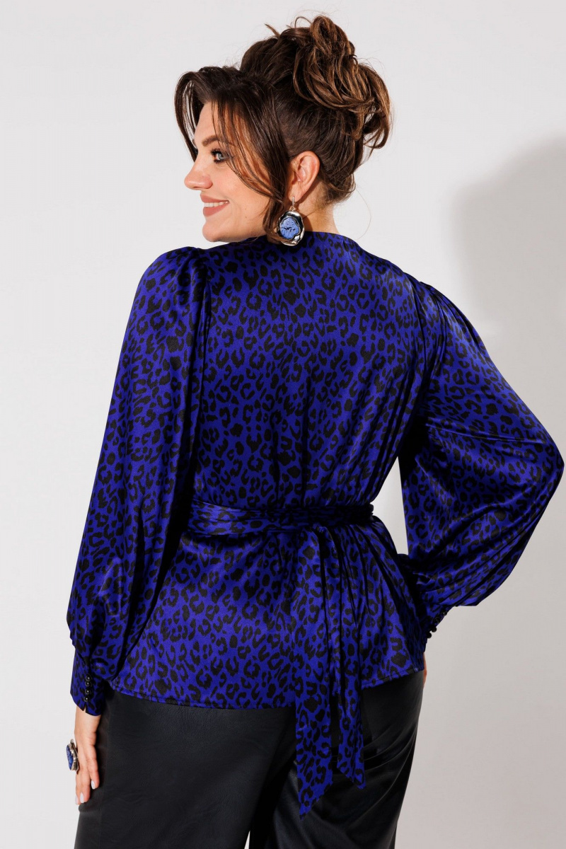 Блузы Anelli 1735 индиго_лео