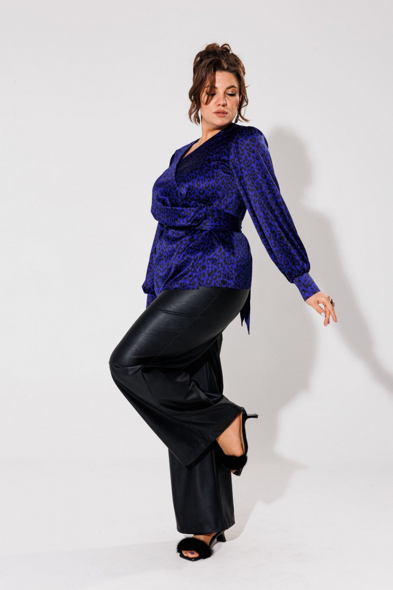 Блузы Anelli 1735 индиго_лео