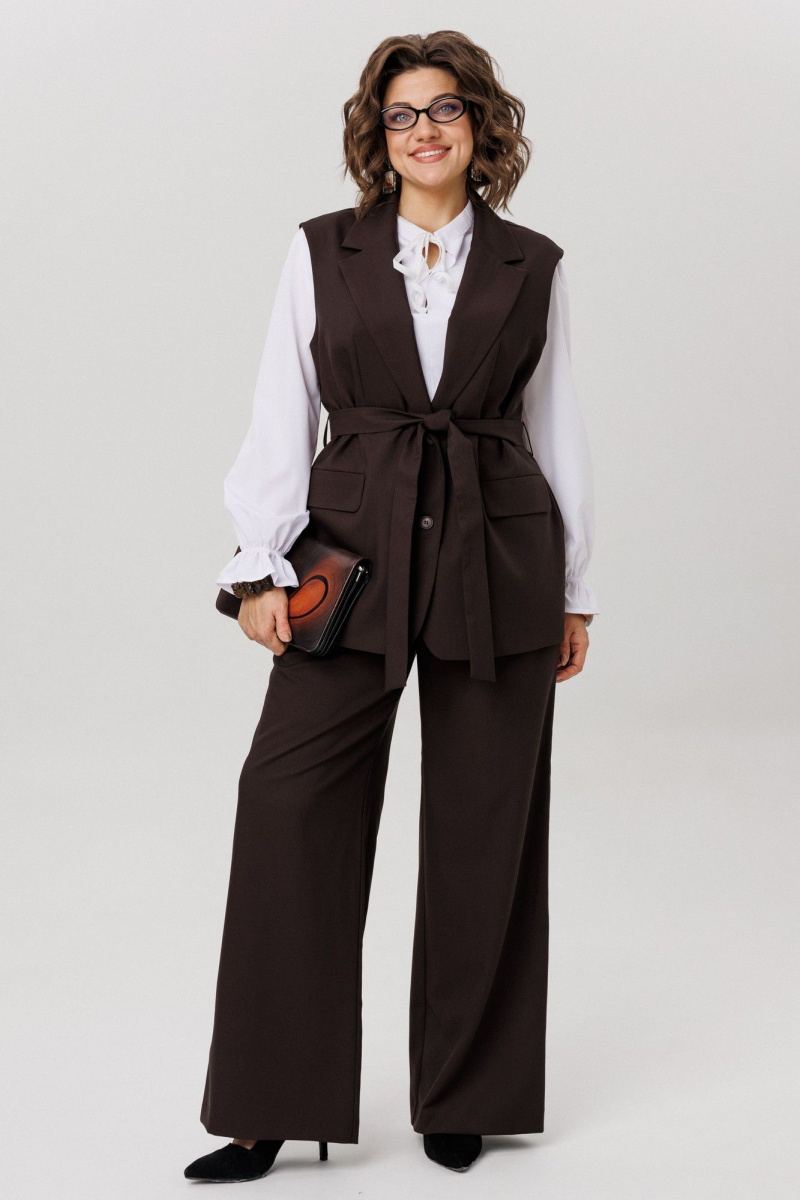 Брючный комплект Anelli 1501 блестящий_каштан