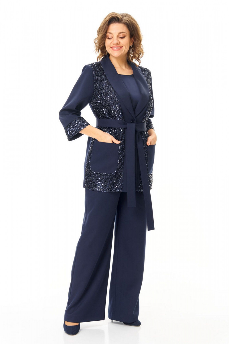 Брючный костюм VI ORO VR-1238 синий