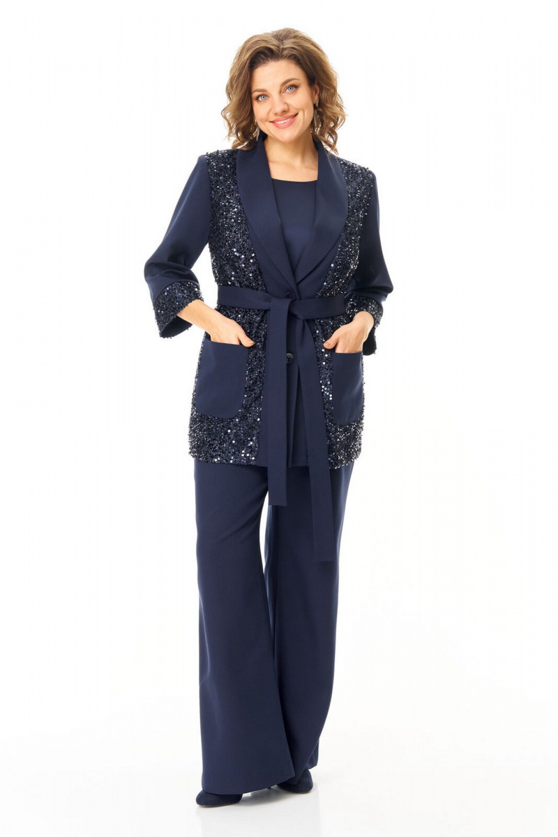 Брючный костюм VI ORO VR-1238 синий