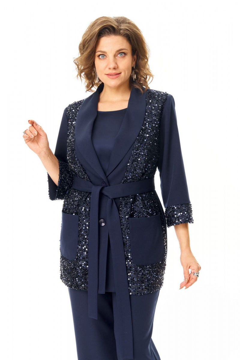 Брючный костюм VI ORO VR-1238 синий