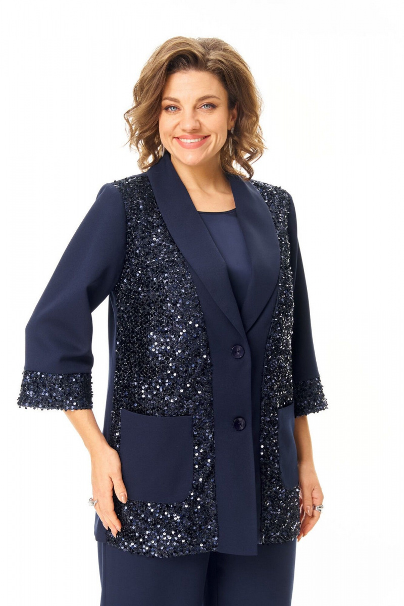 Брючный костюм VI ORO VR-1238 синий