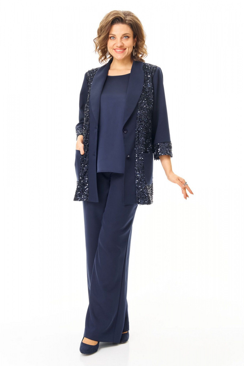 Брючный костюм VI ORO VR-1238 синий