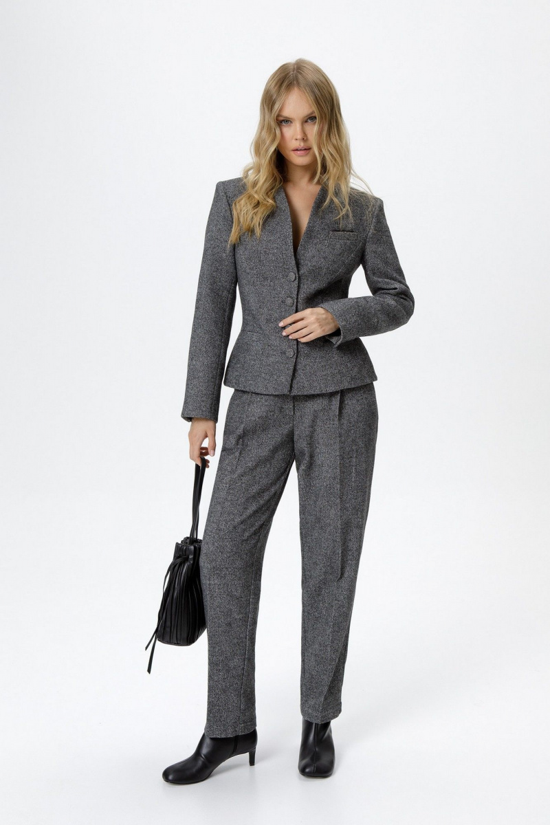 Брючный костюм PiRS 6295 серый_меланж