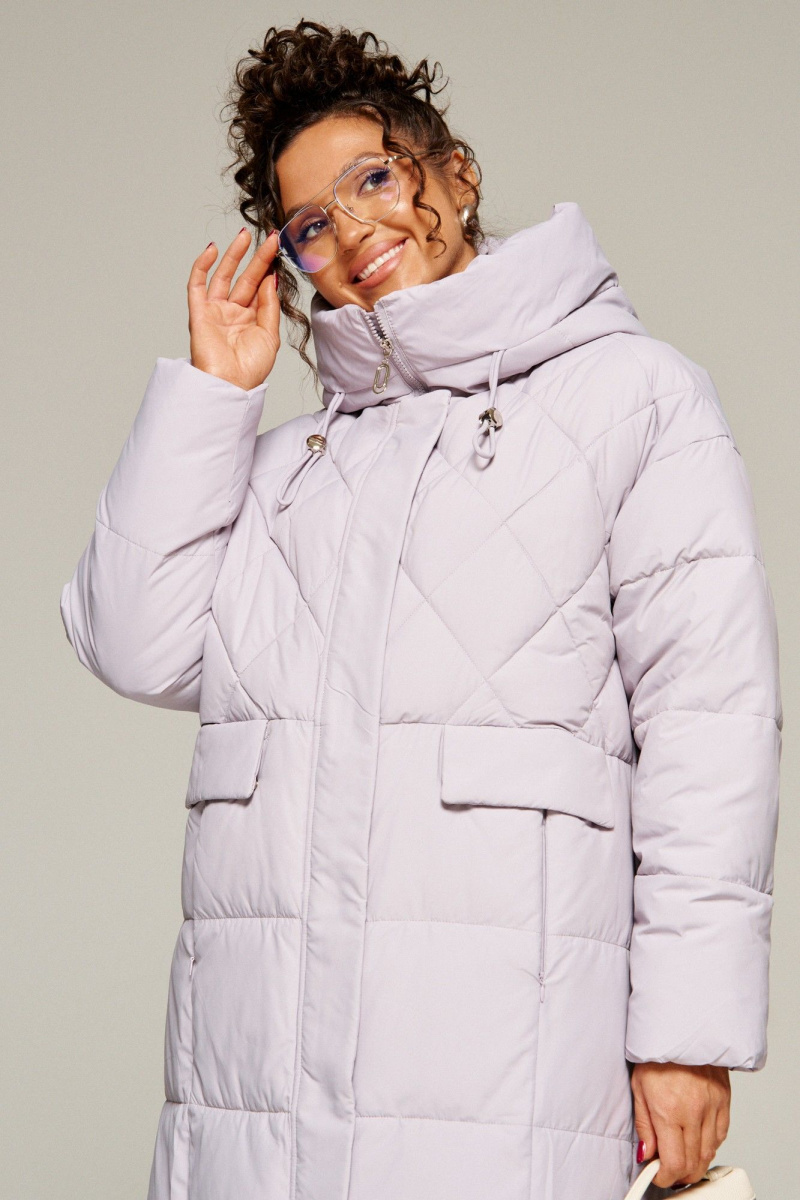 Женское пальто Beautiful&Free 8016 светло-серый