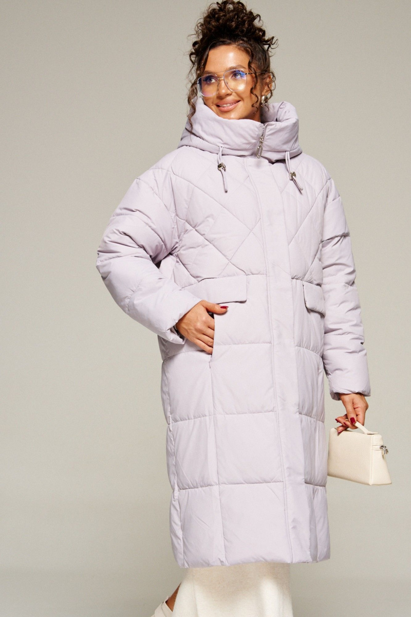 Женское пальто Beautiful&Free 8016 светло-серый