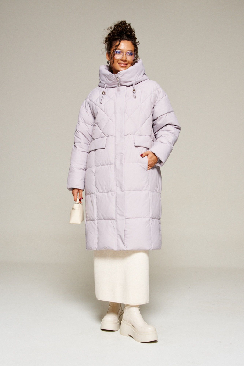 Женское пальто Beautiful&Free 8016 светло-серый