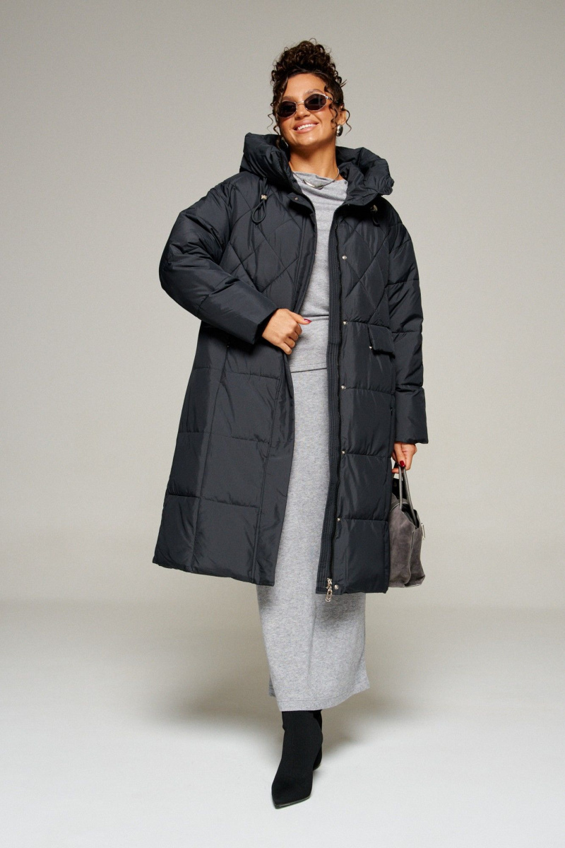 Женское пальто Beautiful&Free 8016 черный