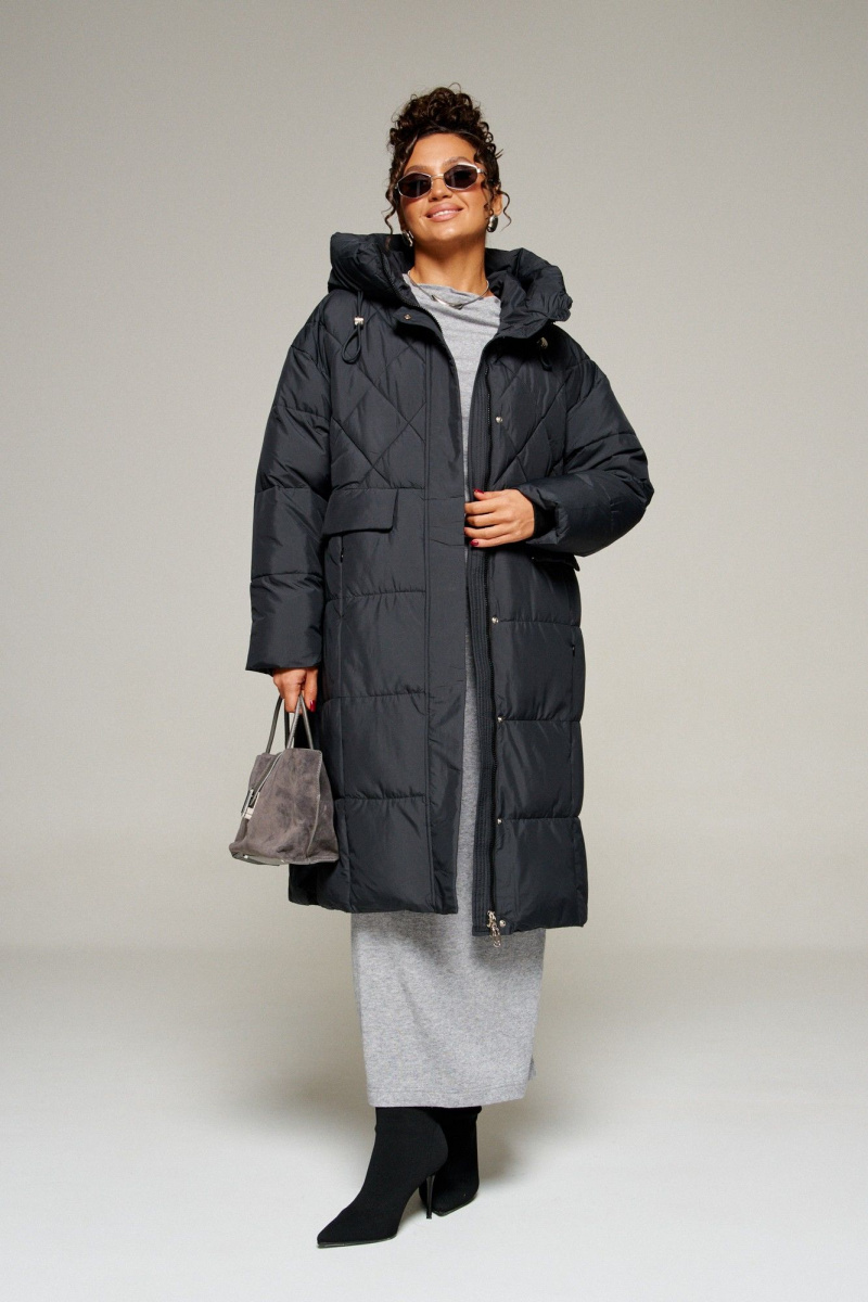 Женское пальто Beautiful&Free 8016 черный