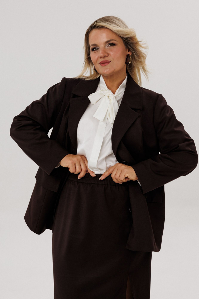 Юбки OVERYOU М227/1 шоколадный