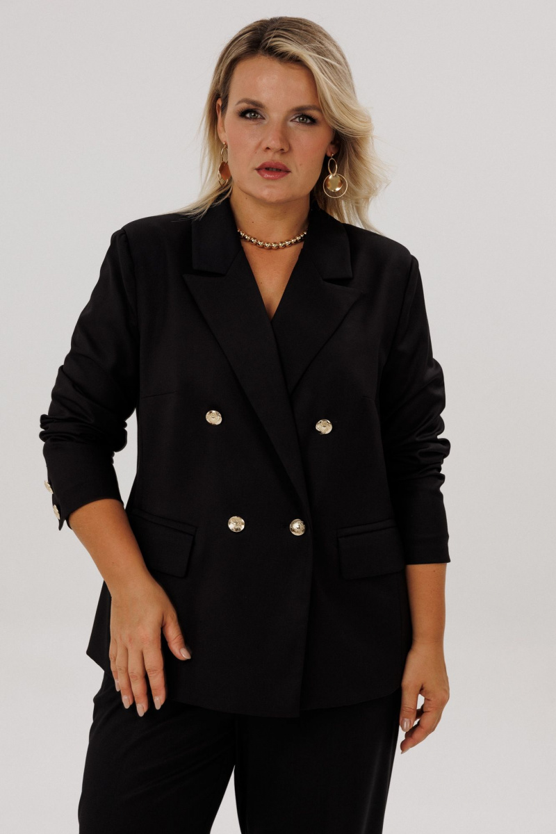 Брючный костюм OVERYOU М228 черный