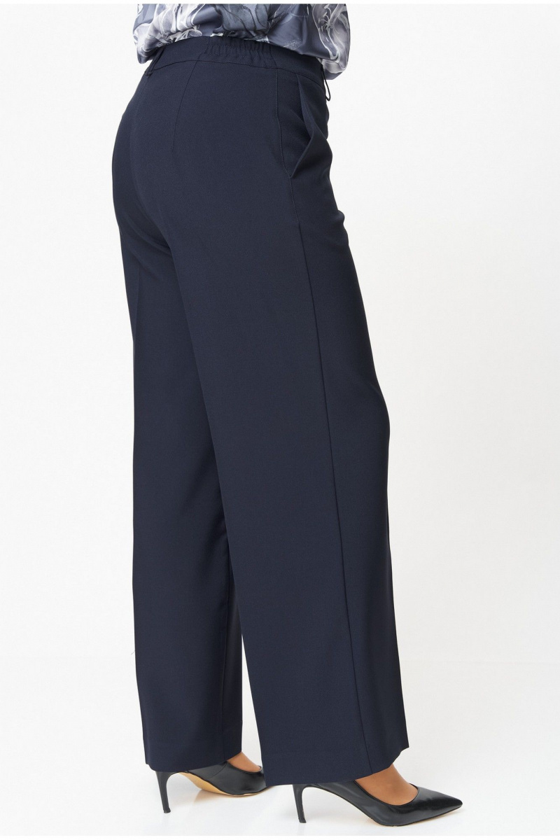 Брючный комплект БелЭльСтиль 877-3_26_22+601-2_88_22 синий принт+синий