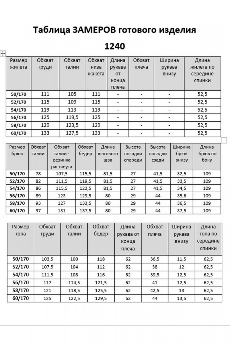 Брючный комплект VI ORO VR-1240 синий