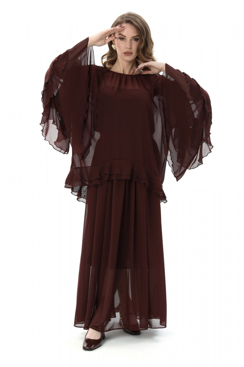 Блузы NikVa 1000-3 шоколад