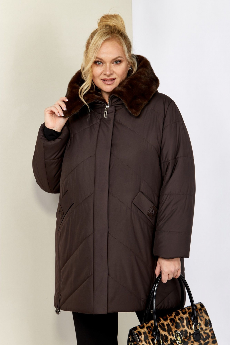 Женская куртка Shetti 2205 шоколад