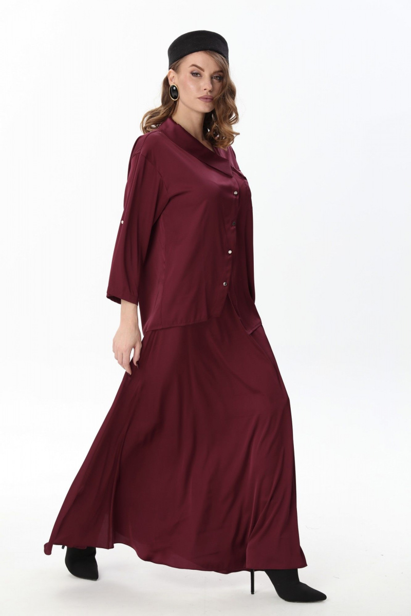 Юбочный костюм NikVa 928-11 винный