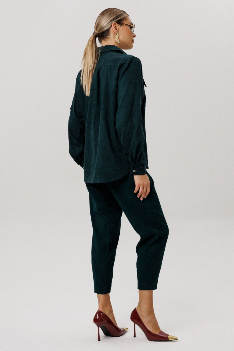 Брюки Anelli 1747 зеленый_корд