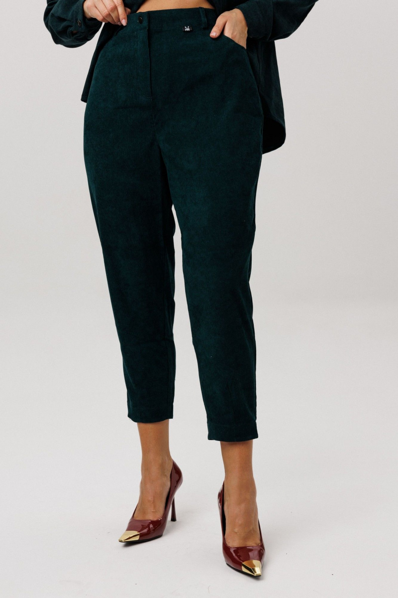 Брюки Anelli 1747 зеленый_корд