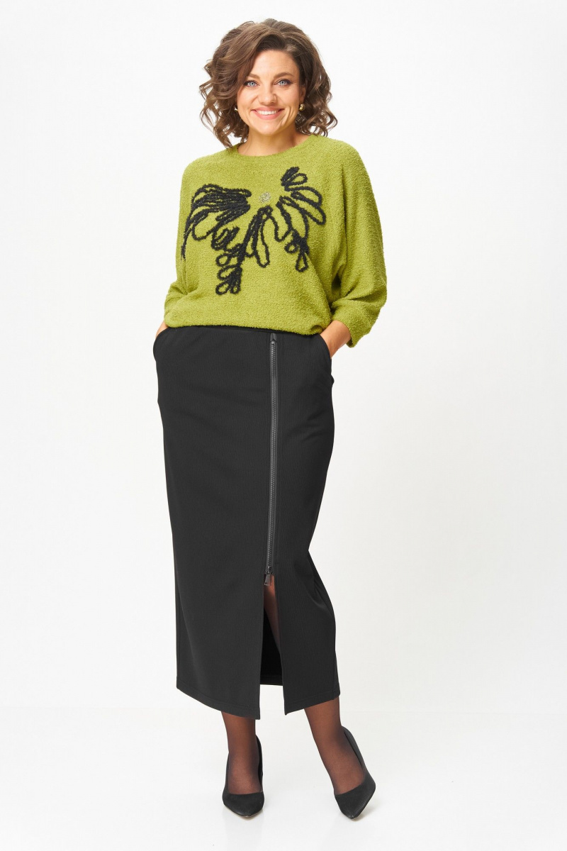 Юбочный комплект Michel chic 1407 салатовый,черный