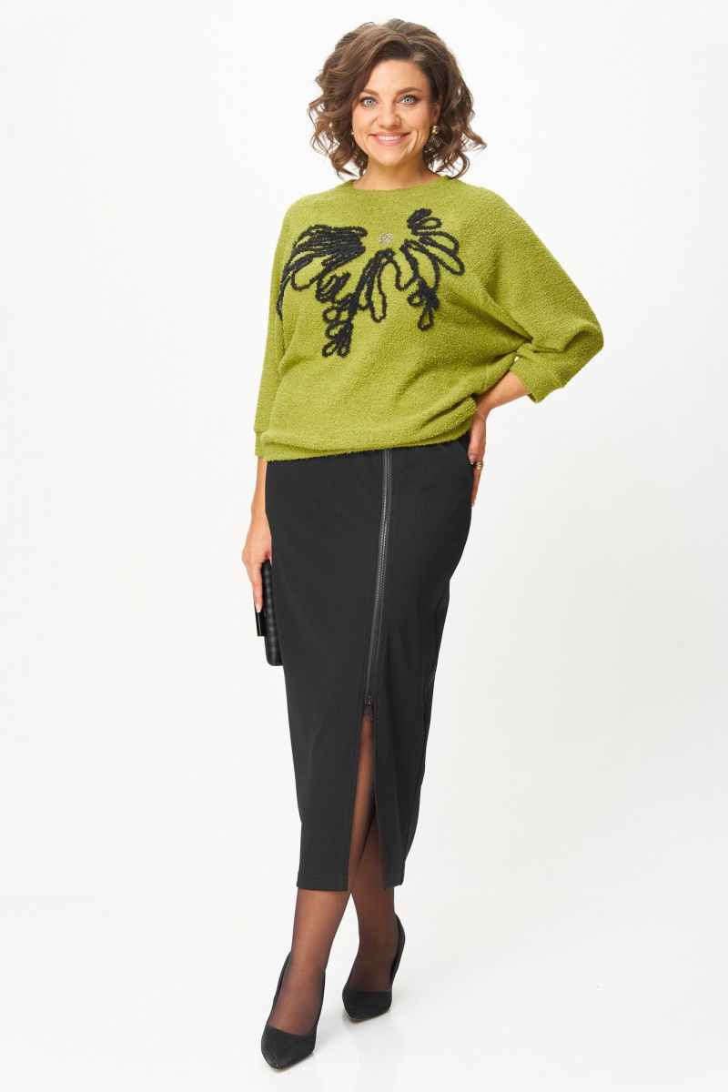 Юбочный комплект Michel chic 1407 салатовый,черный