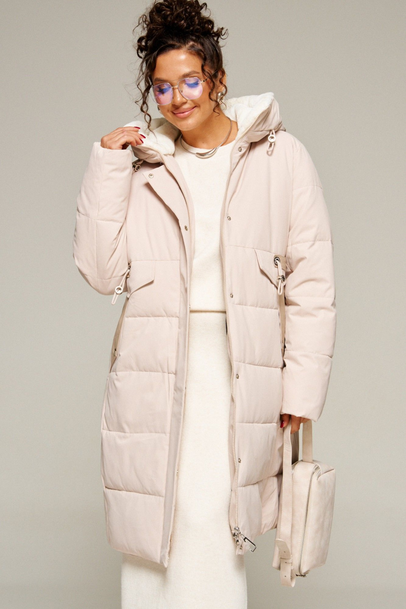 Женское пальто Beautiful&Free 8019 песочный