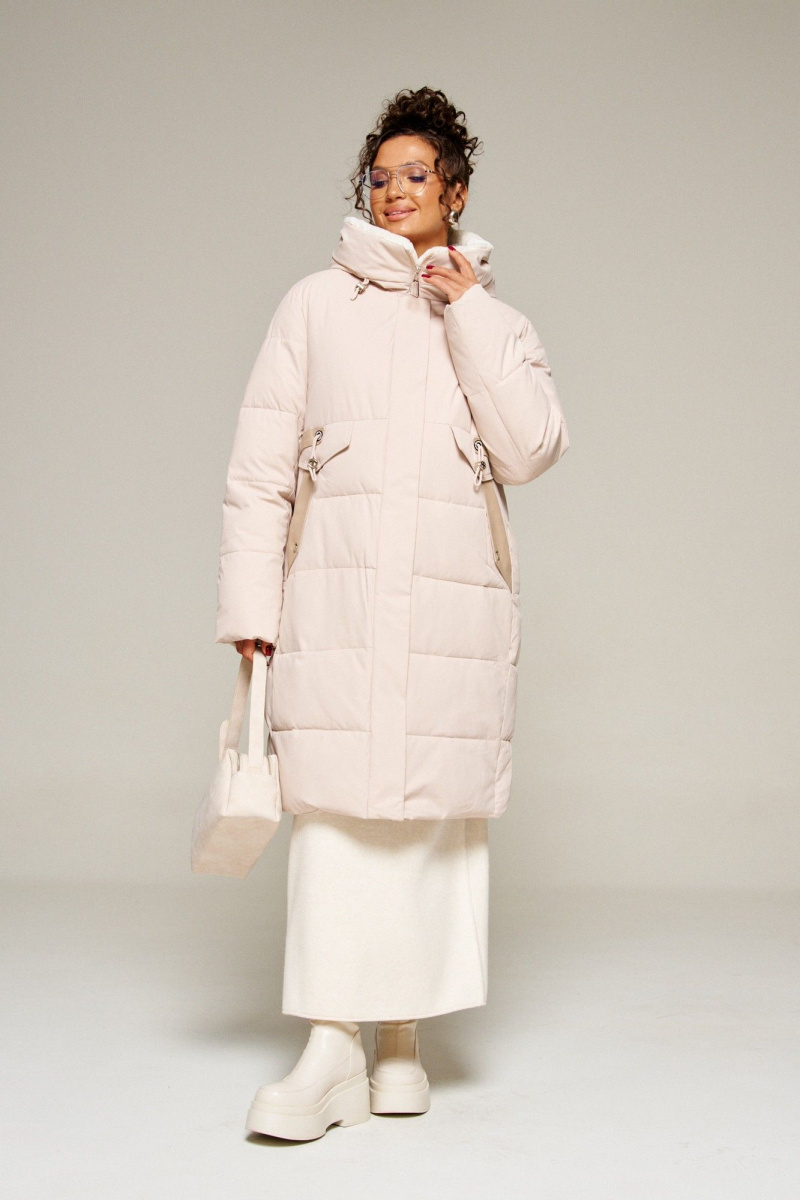 Женское пальто Beautiful&Free 8019 песочный