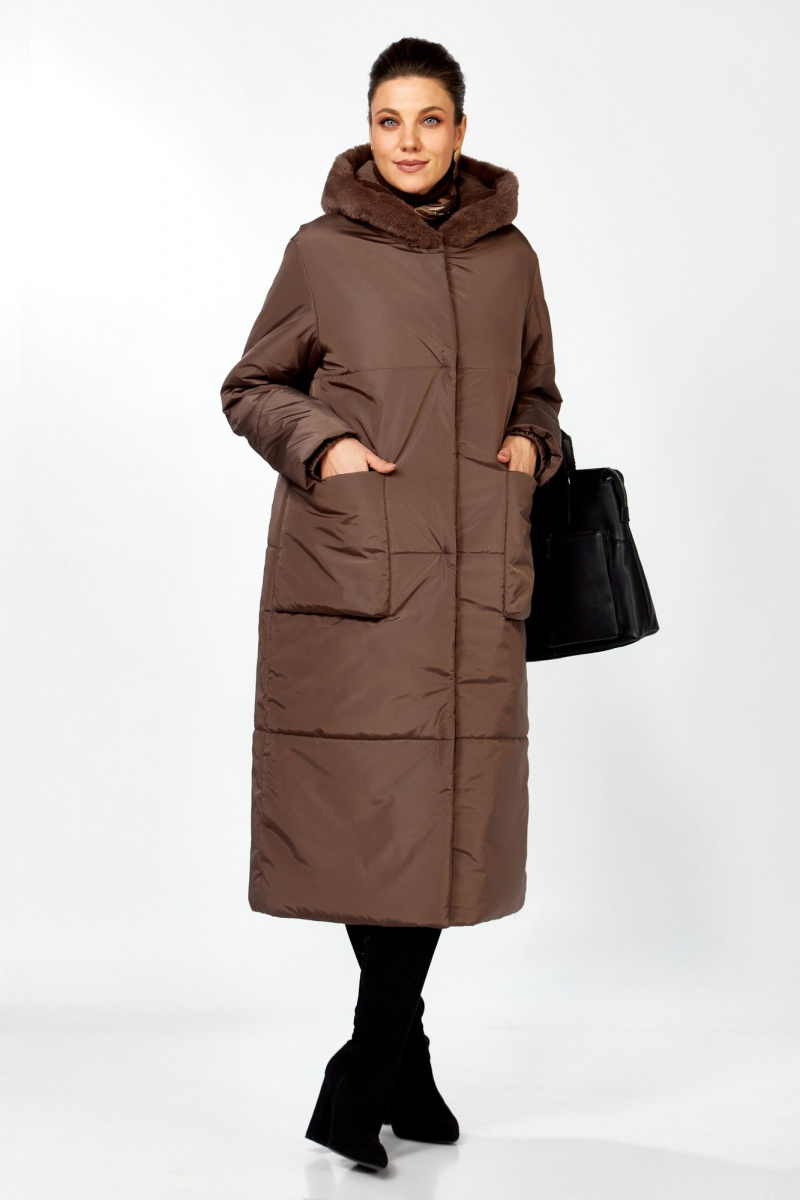 Женское пальто Lady Secret 8296 шоколад