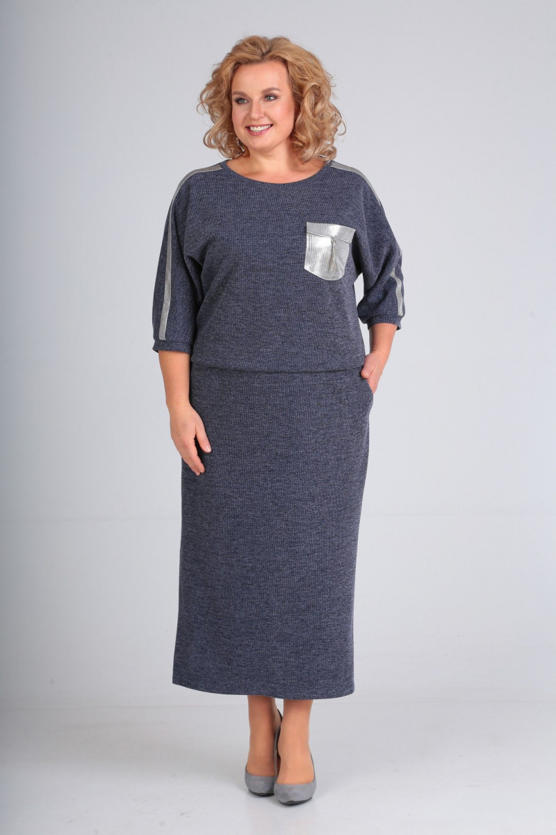 Платья СиБон 0216 синий